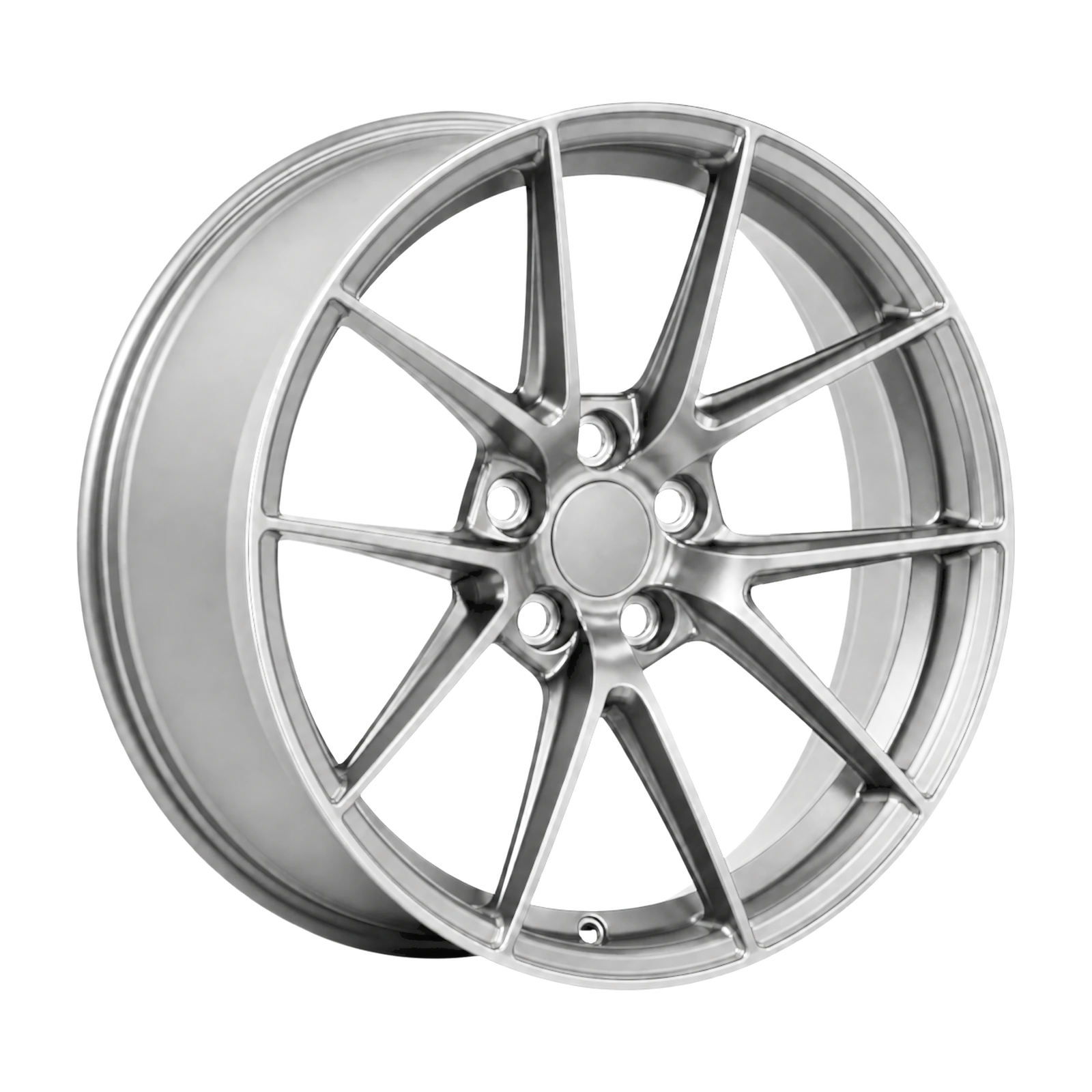 Dorimm DR-0021 Gunmetal forged wheel, near-front three-quarter studio view