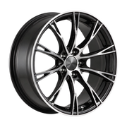 Dorimm DR-0023 Black Machined forged wheel, near-front three-quarter studio view