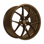 Dorimm DR-0029 Satin Bronze forged wheel, near-front three-quarter studio view