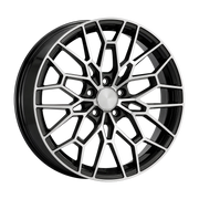 Dorimm DR-0030 Black Machined forged wheel, near-front three-quarter studio view