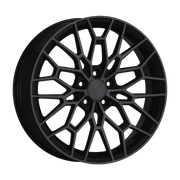 Dorimm DR-0030 Matte Black forged wheel, near-front three-quarter studio view