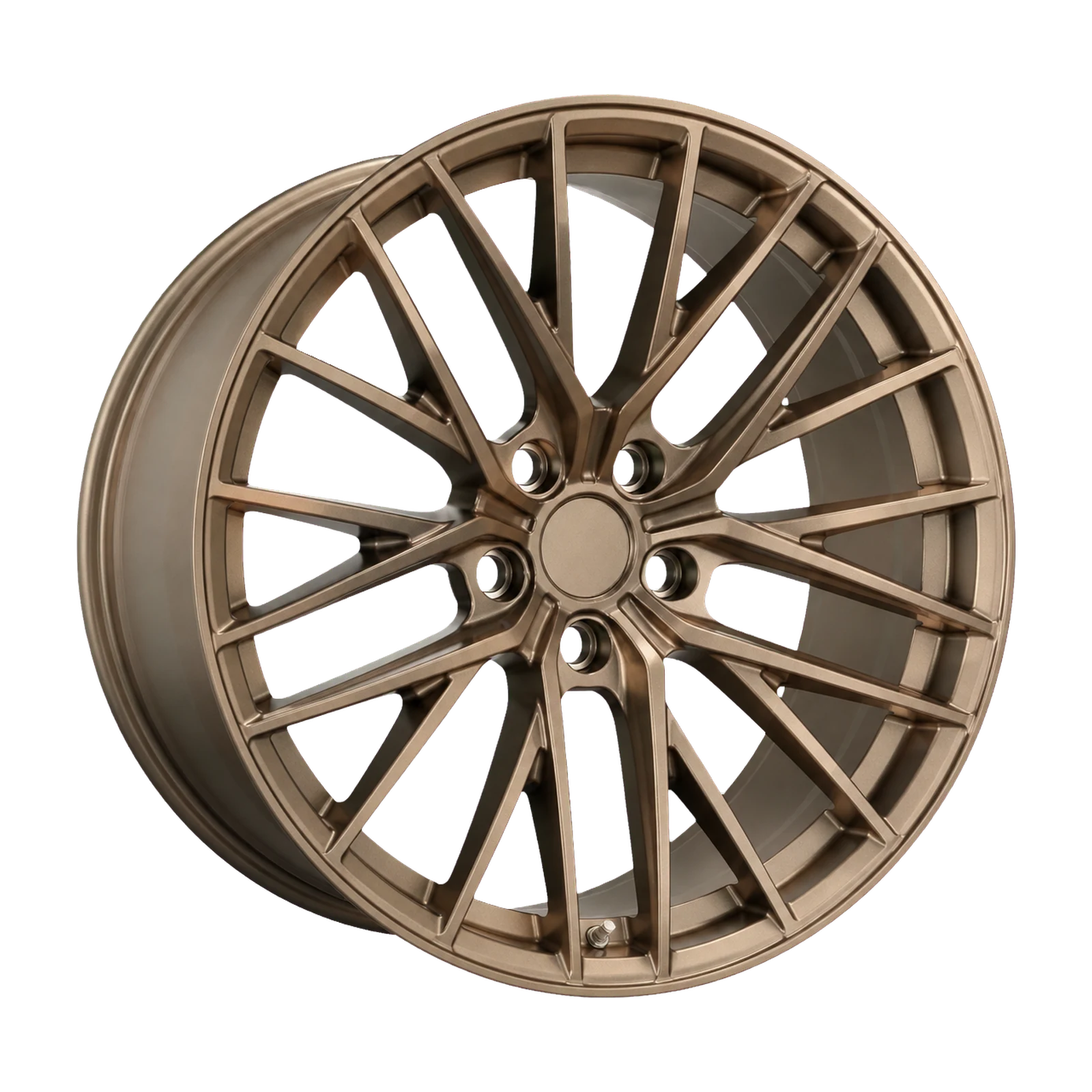 Dorimm DR-0031 Satin Bronze forged wheel, near-front three-quarter studio view
