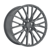 Dorimm DR-0054 Hyper Silver forged wheel, near-front three-quarter studio view