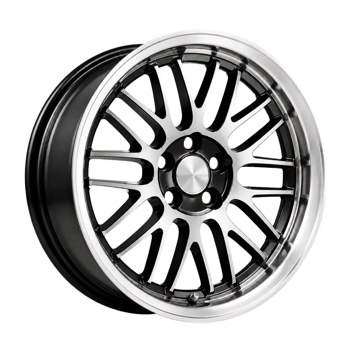 Dorimm DR-0055 Black Machined forged wheel, near-front three-quarter studio view