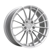 Dorimm DR-0059 Hyper Silver forged wheel, near-front three-quarter studio view