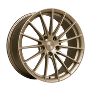 Dorimm DR-0059 Satin Bronze forged wheel, near-front three-quarter studio view