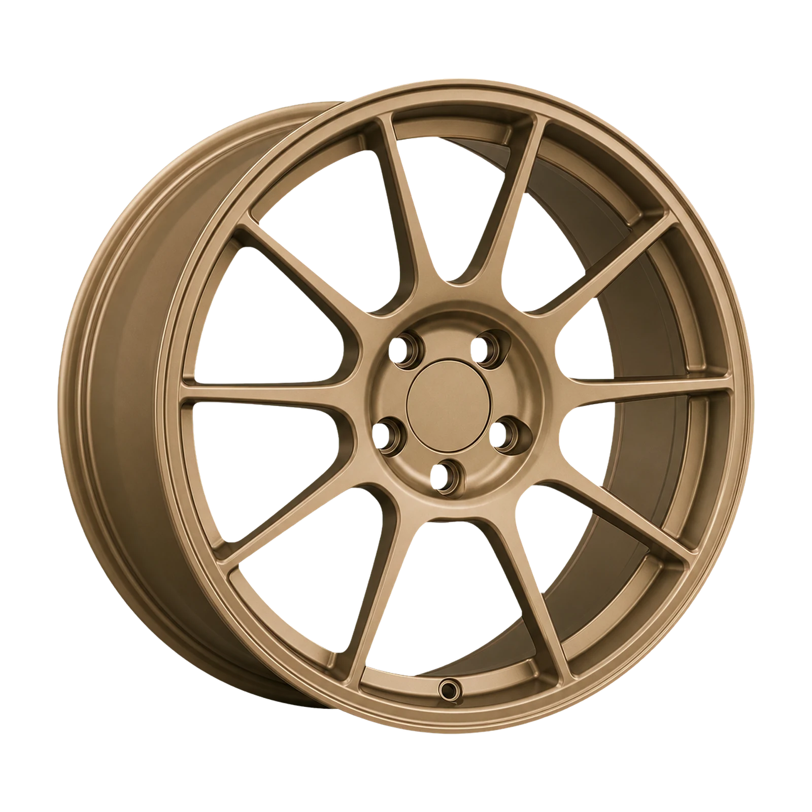Dorimm DR-0078 Satin Bronze forged wheel, near-front three-quarter studio view