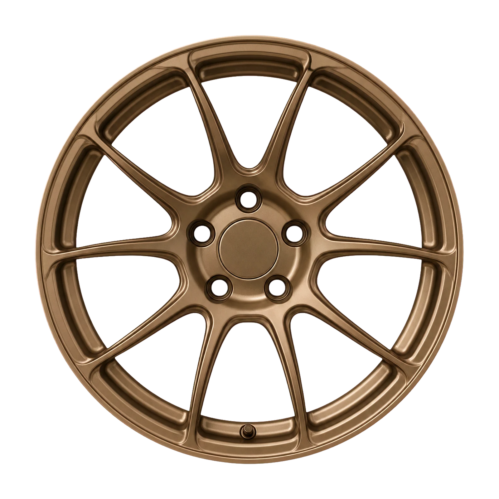 Dorimm DR-0079 Satin Bronze forged wheel, near-front three-quarter studio view