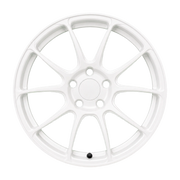 Dorimm DR-0079 White forged wheel, near-front three-quarter studio view