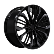 Dorimm DR-0087 Gloss Black forged wheel, near-front three-quarter studio view