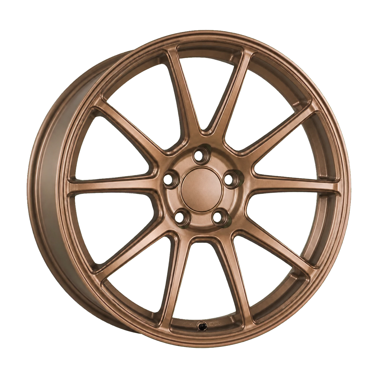 Dorimm DR-0088 Satin Bronze forged wheel, near-front three-quarter studio view