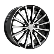 Dorimm DR-0196 Black Machined forged wheel, near-front three-quarter studio view