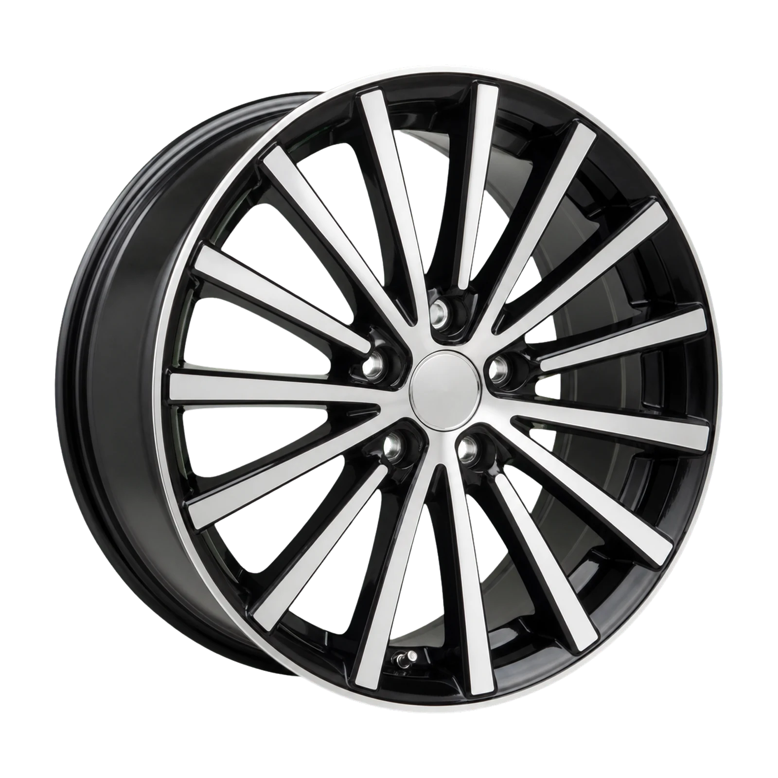 Dorimm DR-0196 Black Machined forged wheel, near-front three-quarter studio view
