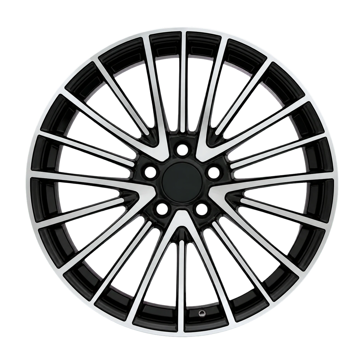 Dorimm DR-0262 Black Machined forged wheel, near-front three-quarter studio view