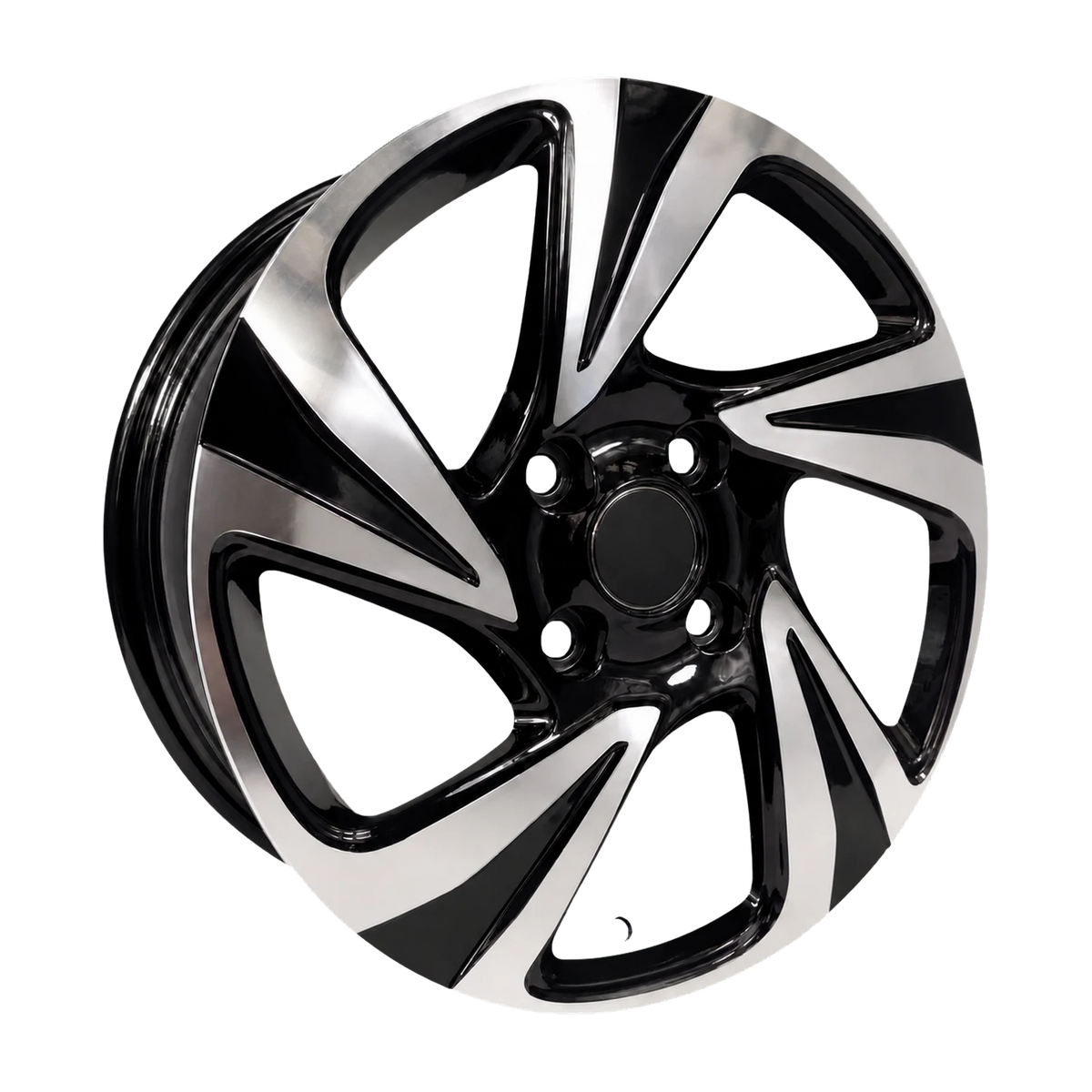 Dorimm DR-0286 Black Machined forged wheel, near-front three-quarter studio view