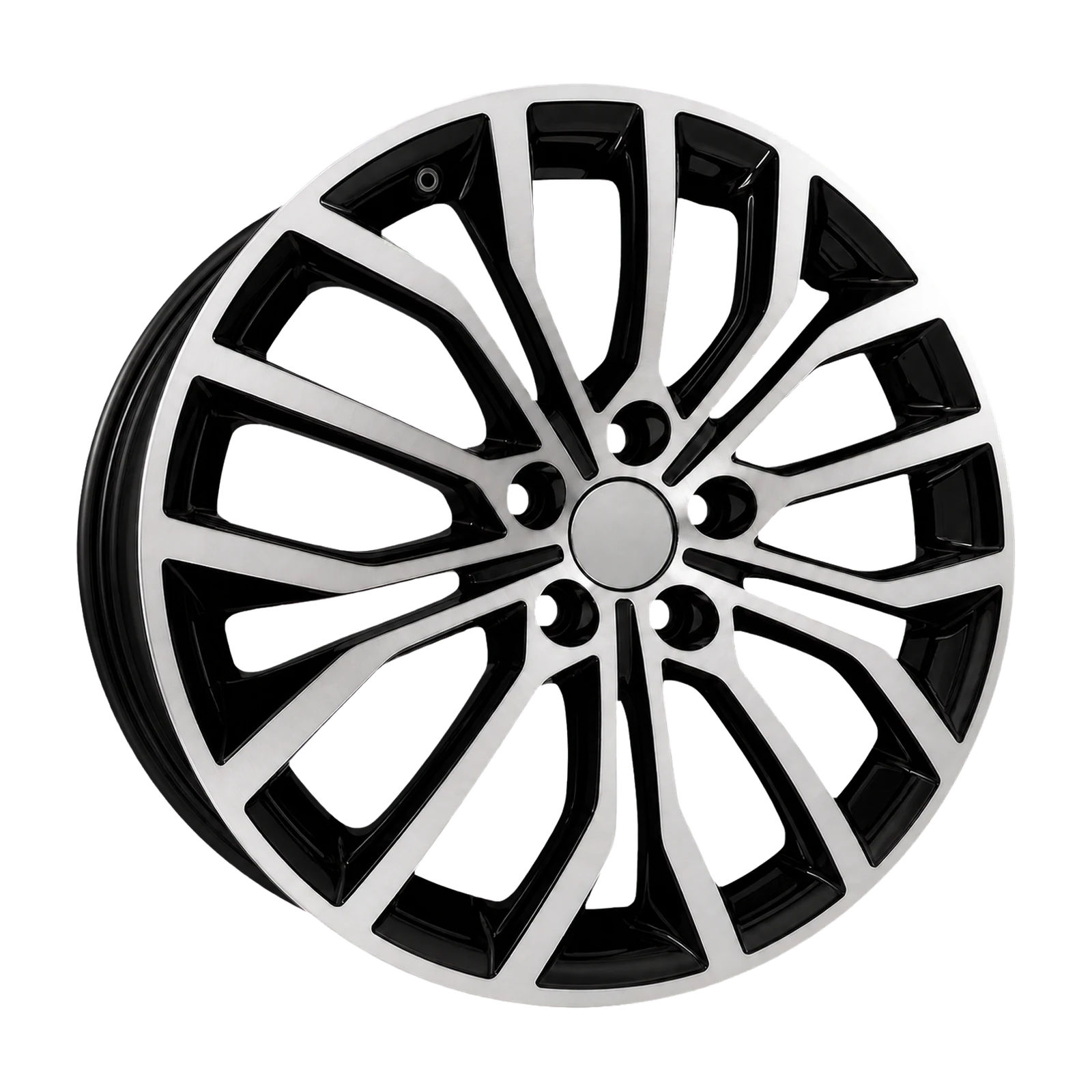 Dorimm DR-0304 Black Machined forged wheel, near-front three-quarter studio view