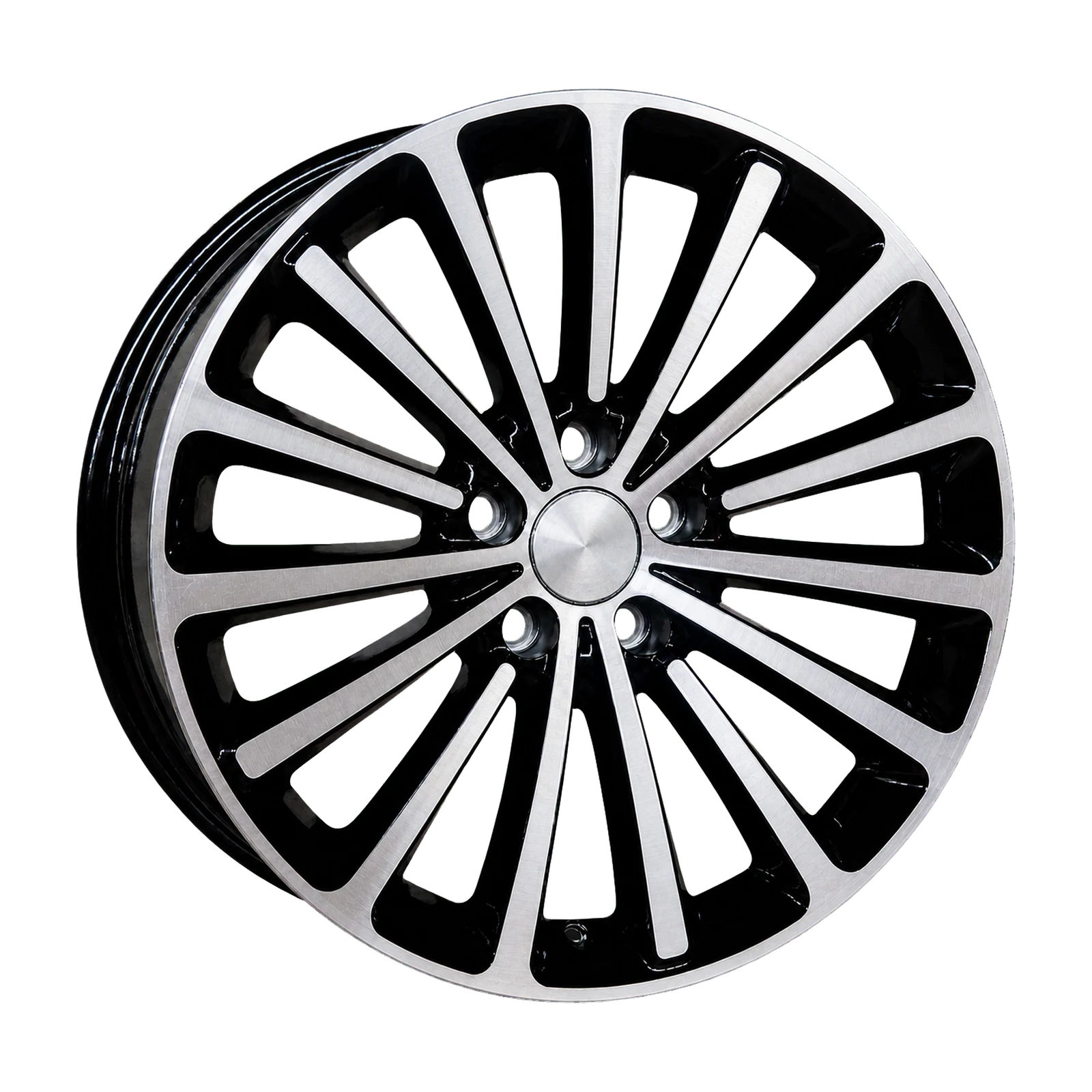 Dorimm DR-0327 Black Machined forged wheel, near-front three-quarter studio view