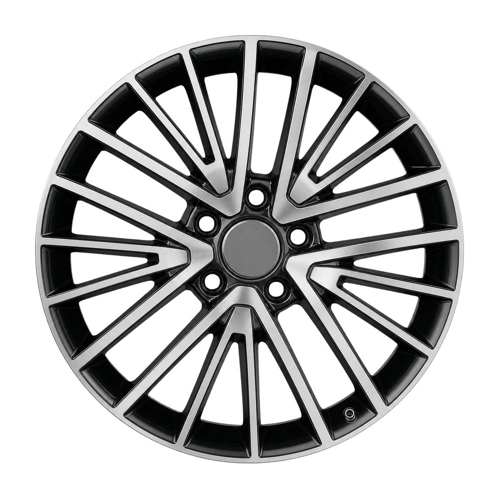 Dorimm DR-0335 Black Machined forged wheel, near-front three-quarter studio view