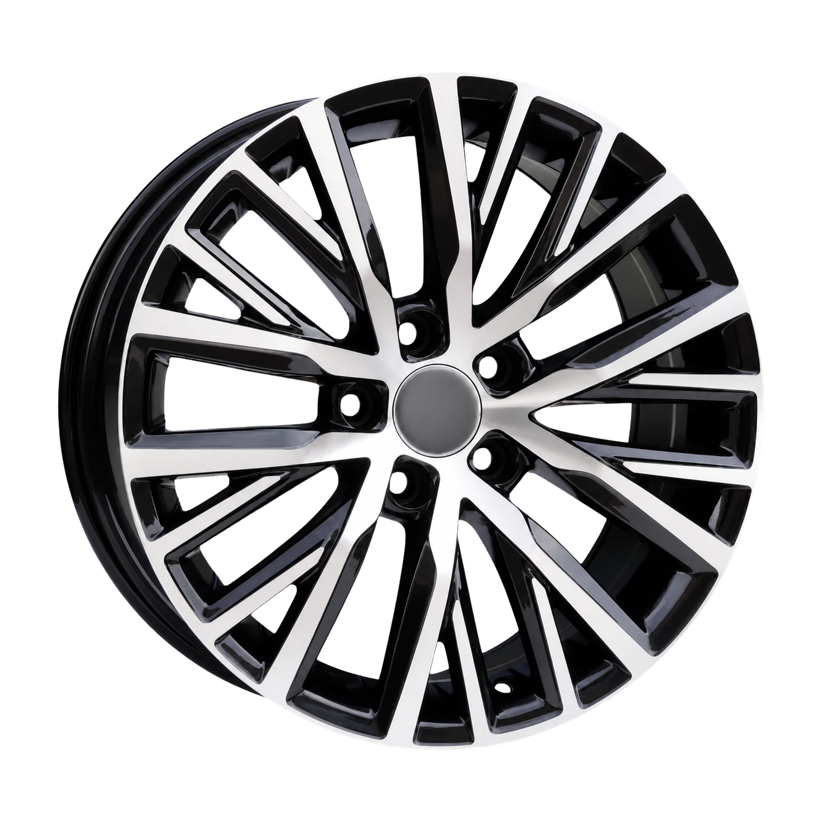 Dorimm DR-0343 Black Machined forged wheel, near-front three-quarter studio view