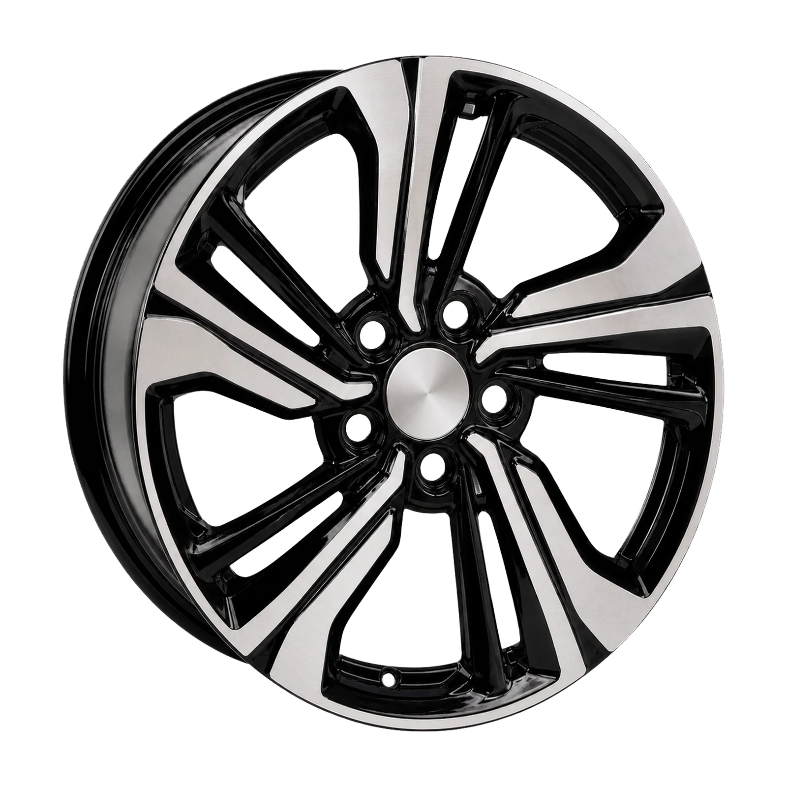 Dorimm DR-0396 Black Machined forged wheel, near-front three-quarter studio view