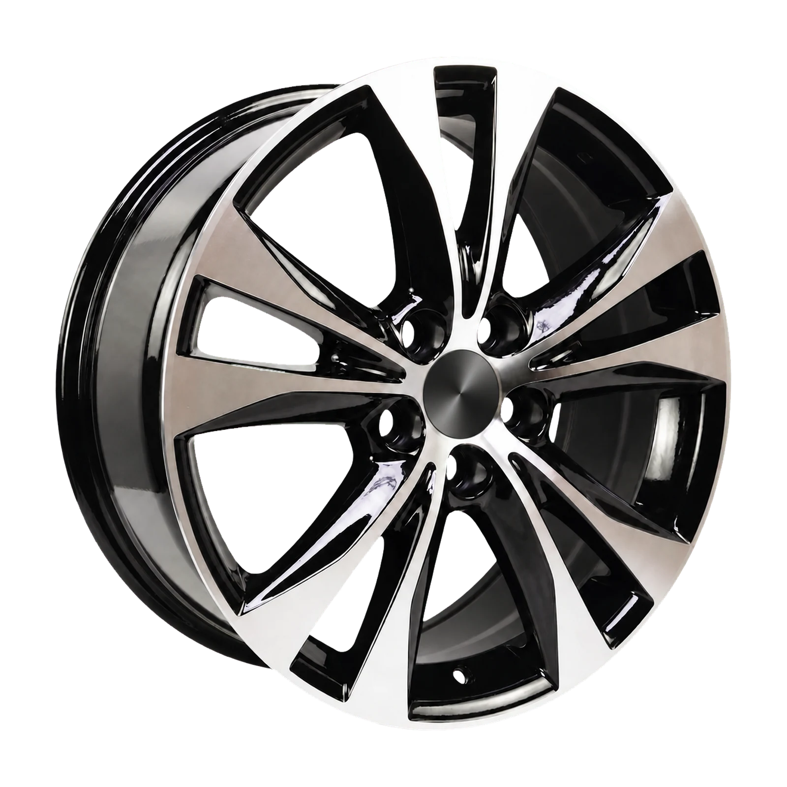 Dorimm DR-0419 Black Machined forged wheel, near-front three-quarter studio view