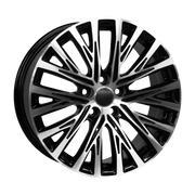 Dorimm DR-0435 Black Machined forged wheel, near-front three-quarter studio view
