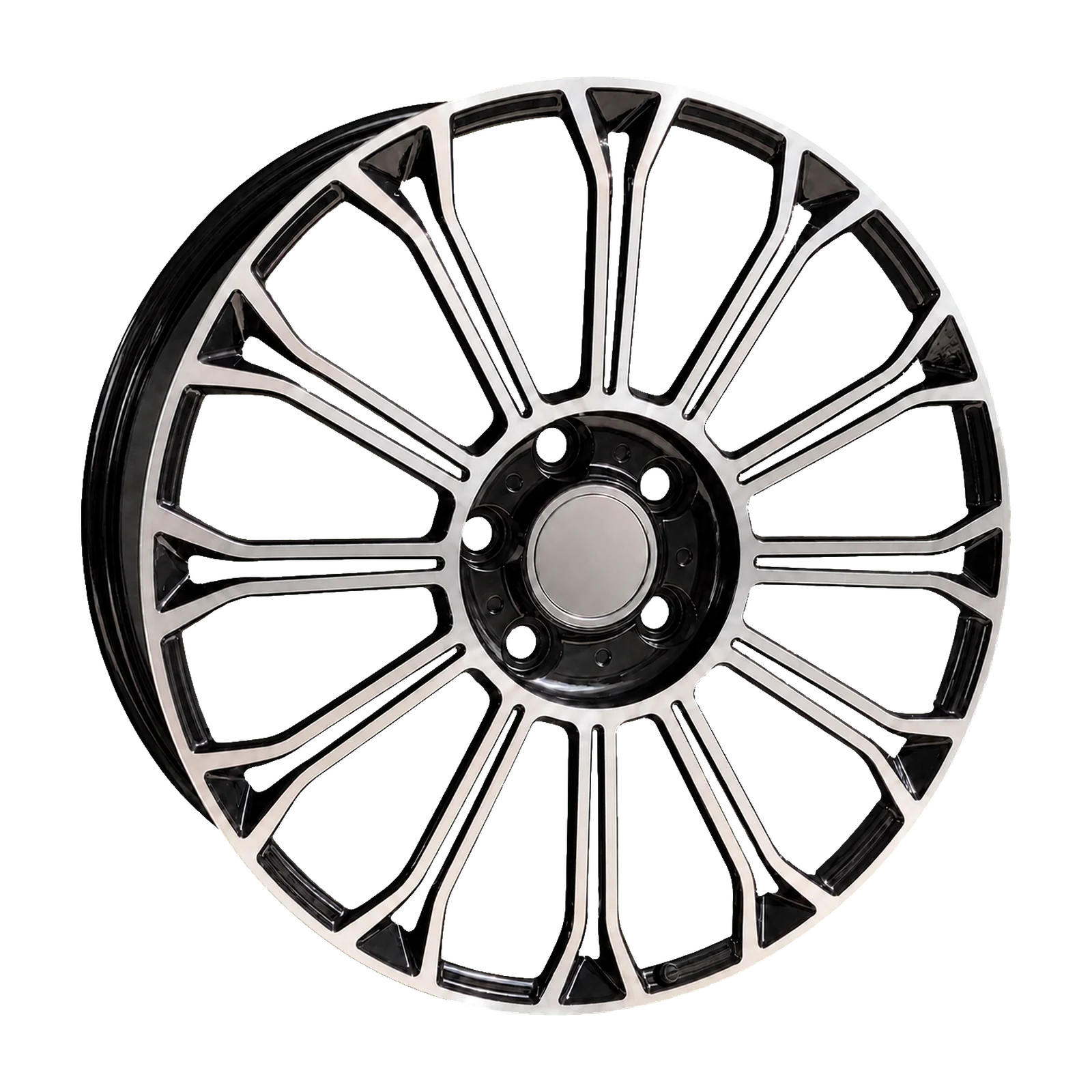 Dorimm DR-0464 Black Machined forged wheel, near-front three-quarter studio view