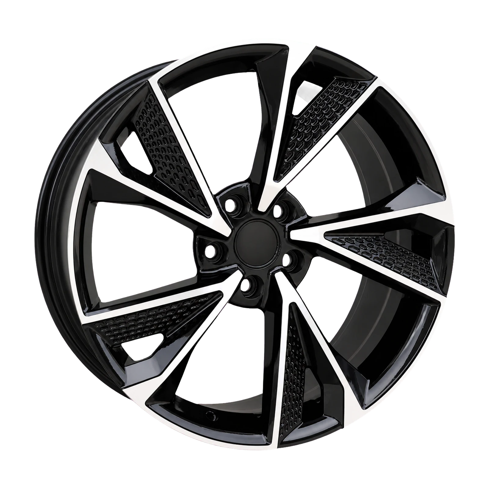 Dorimm DR-0488 Black Machined forged wheel, near-front three-quarter studio view