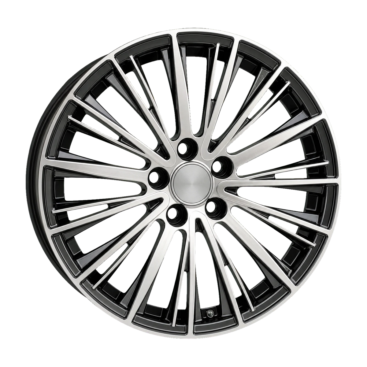 Dorimm DR-0505 Black Machined forged wheel, near-front three-quarter studio view