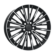 Dorimm DR-0507 Chrome / Polished forged wheel, near-front three-quarter studio view