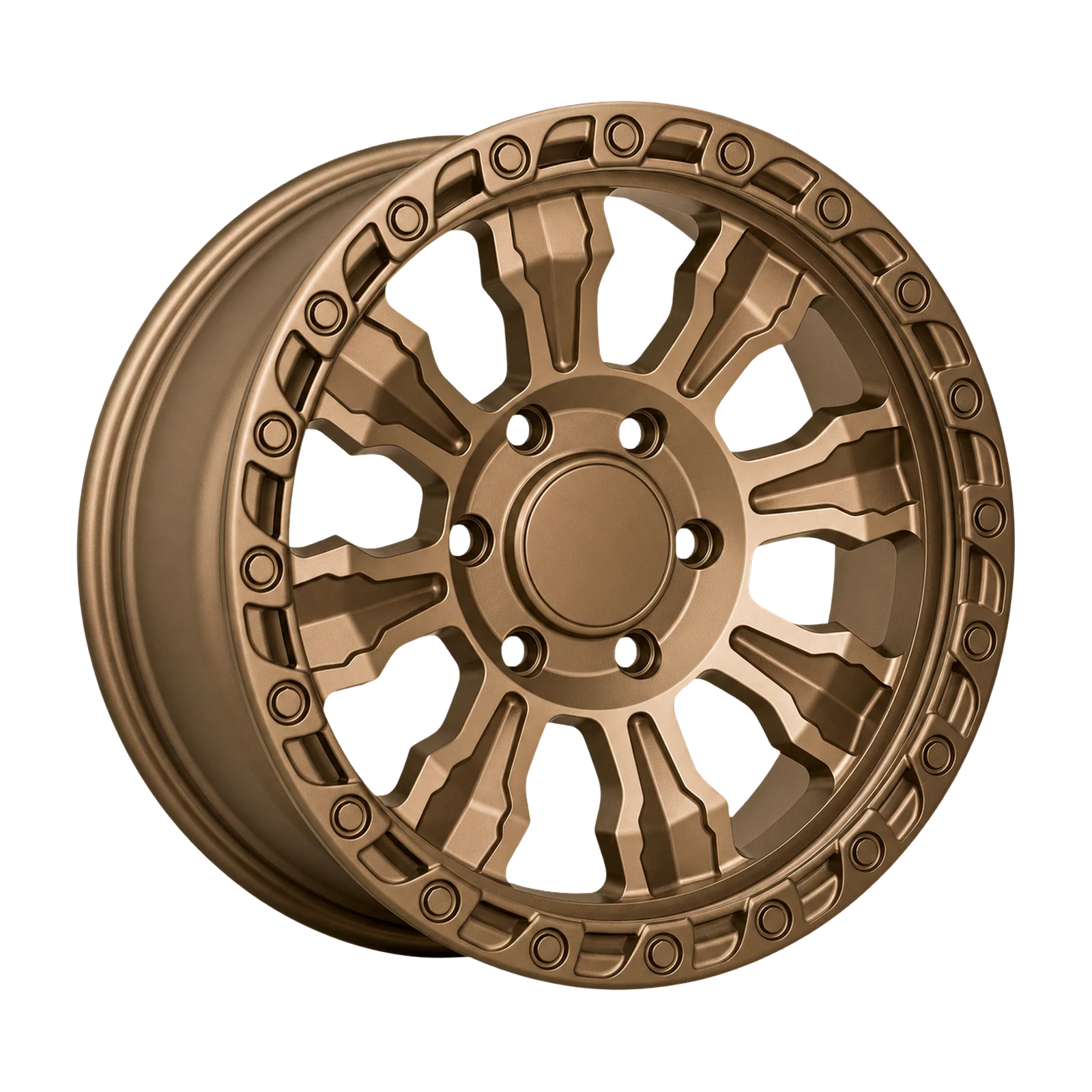 Dorimm DR-0548 Satin Bronze forged wheel, near-front three-quarter studio view