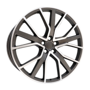 Dorimm DR-0587 Black Machined forged wheel, near-front three-quarter studio view
