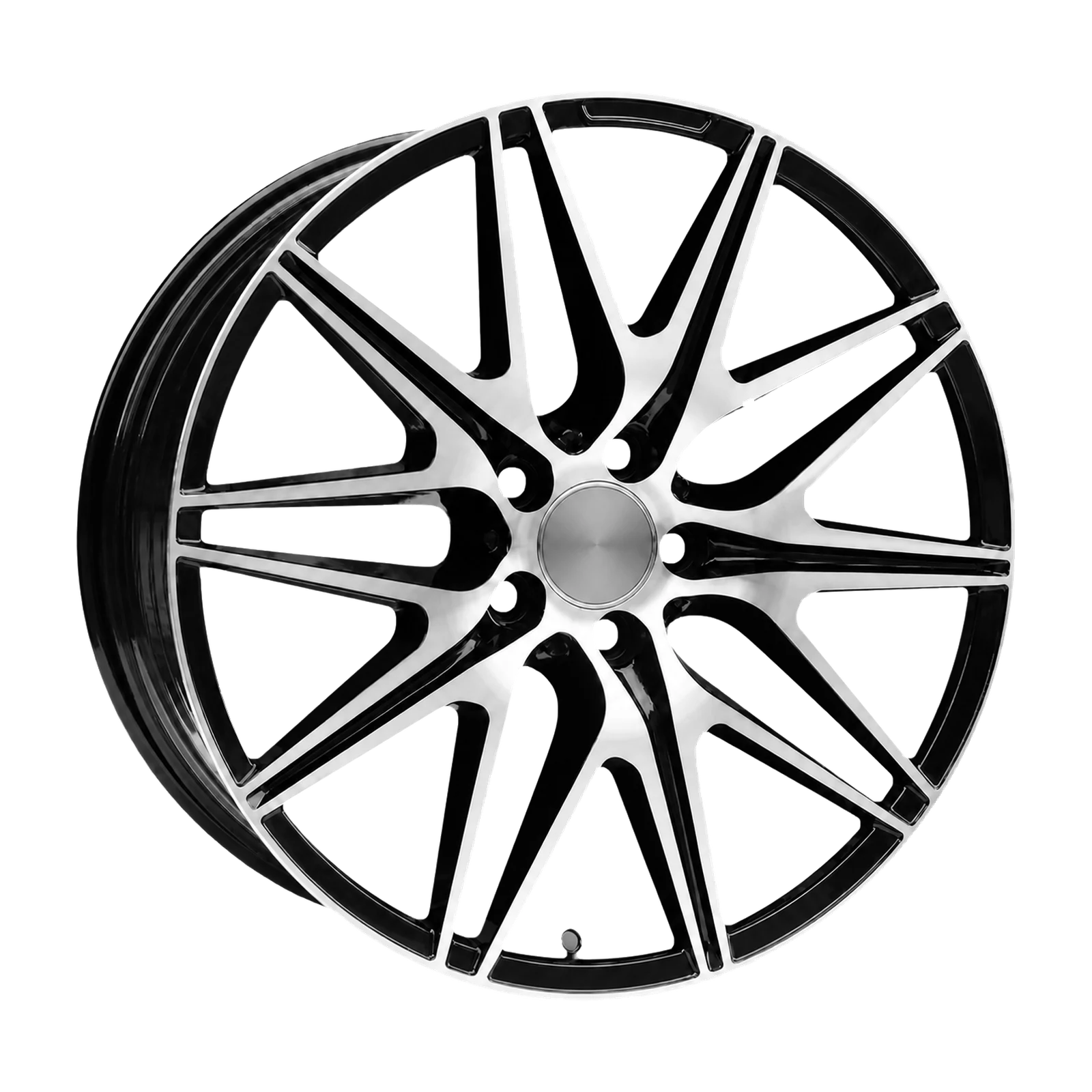 Dorimm DR-0625 Black Machined forged wheel, near-front three-quarter studio view