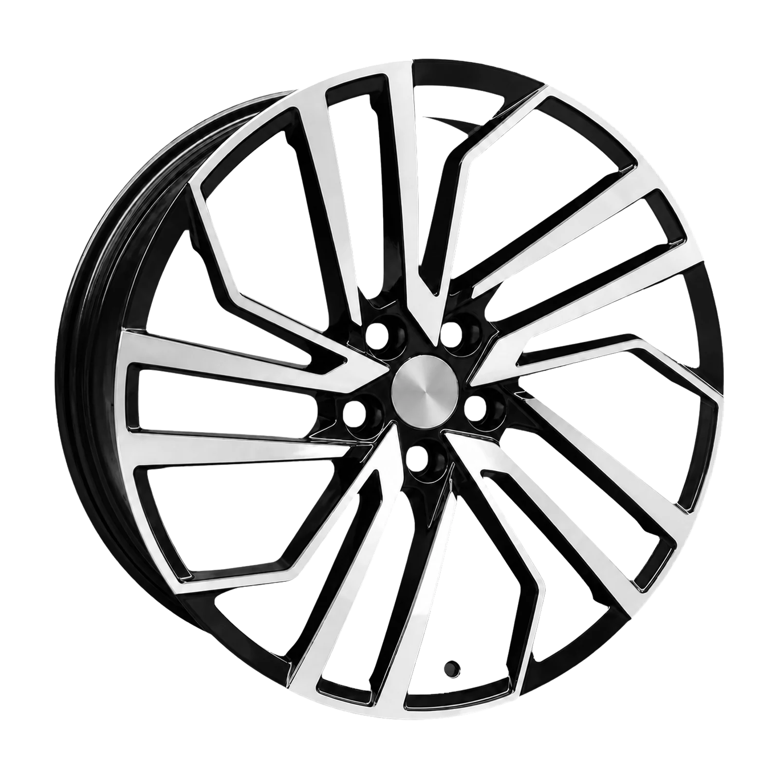 Dorimm DR-0630 Black Machined forged wheel, near-front three-quarter studio view