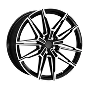 Dorimm DR-0647 Black Machined forged wheel, near-front three-quarter studio view