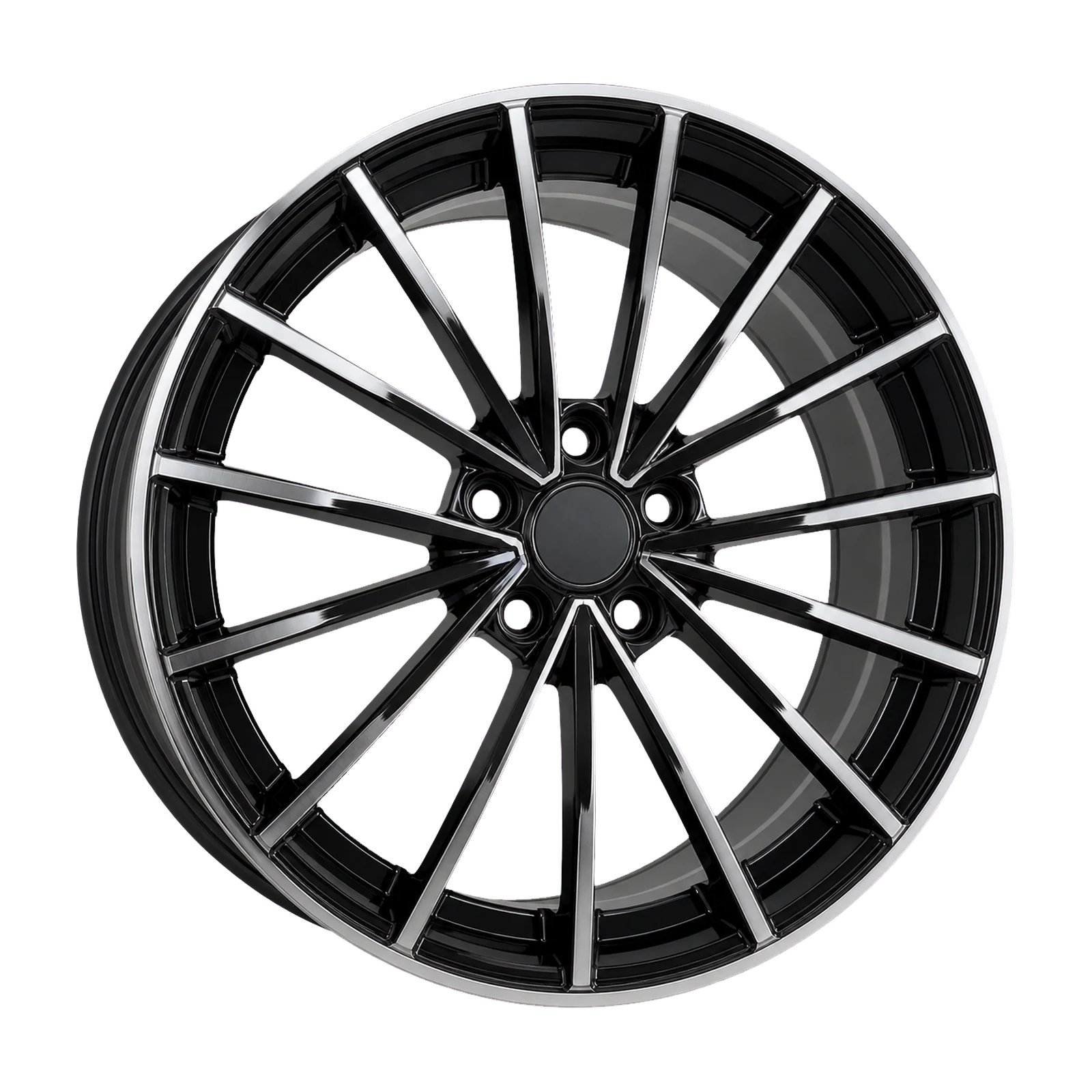 Dorimm DR-0662 Black Machined forged wheel, near-front three-quarter studio view