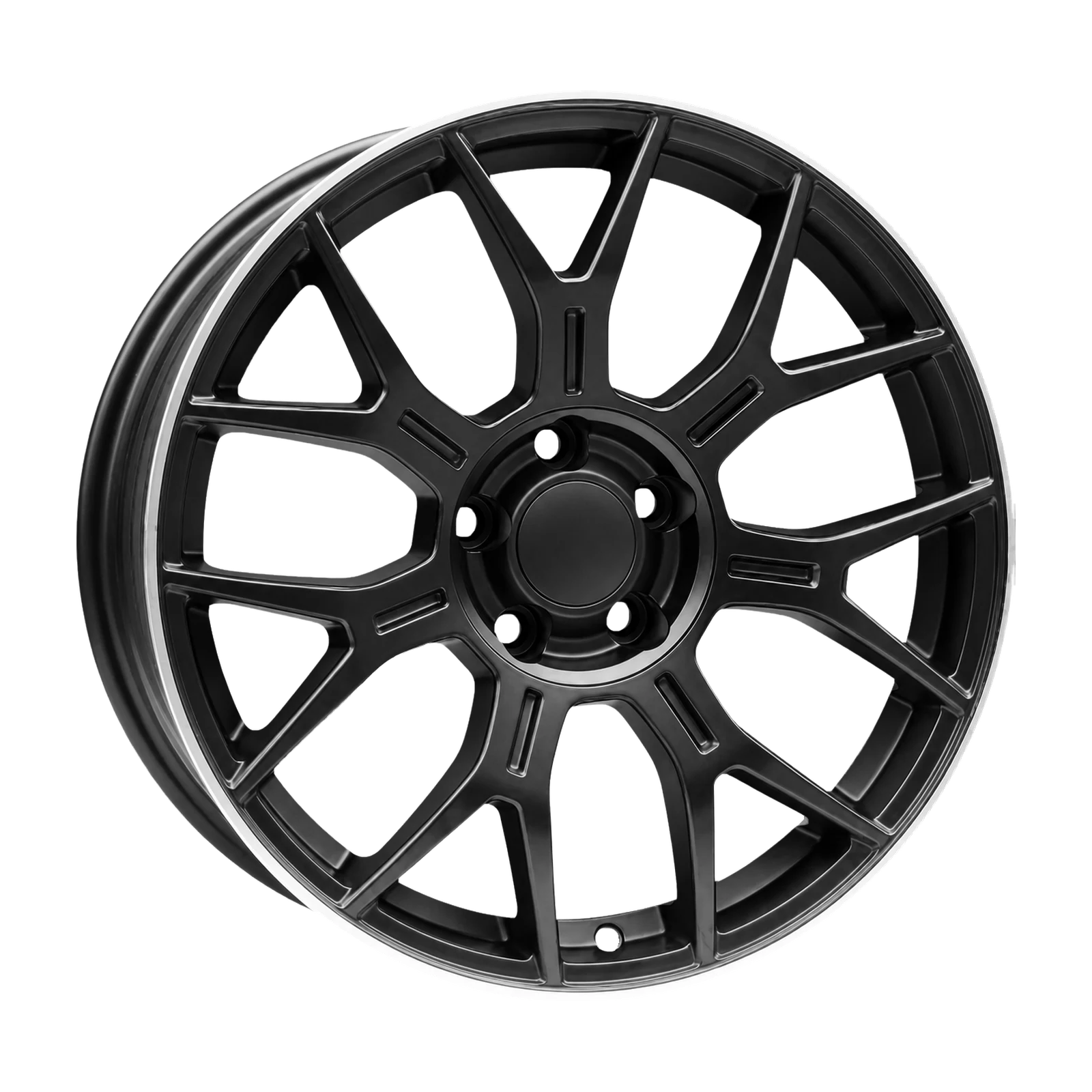 Dorimm DR-0679 Matte Black forged wheel, near-front three-quarter studio view