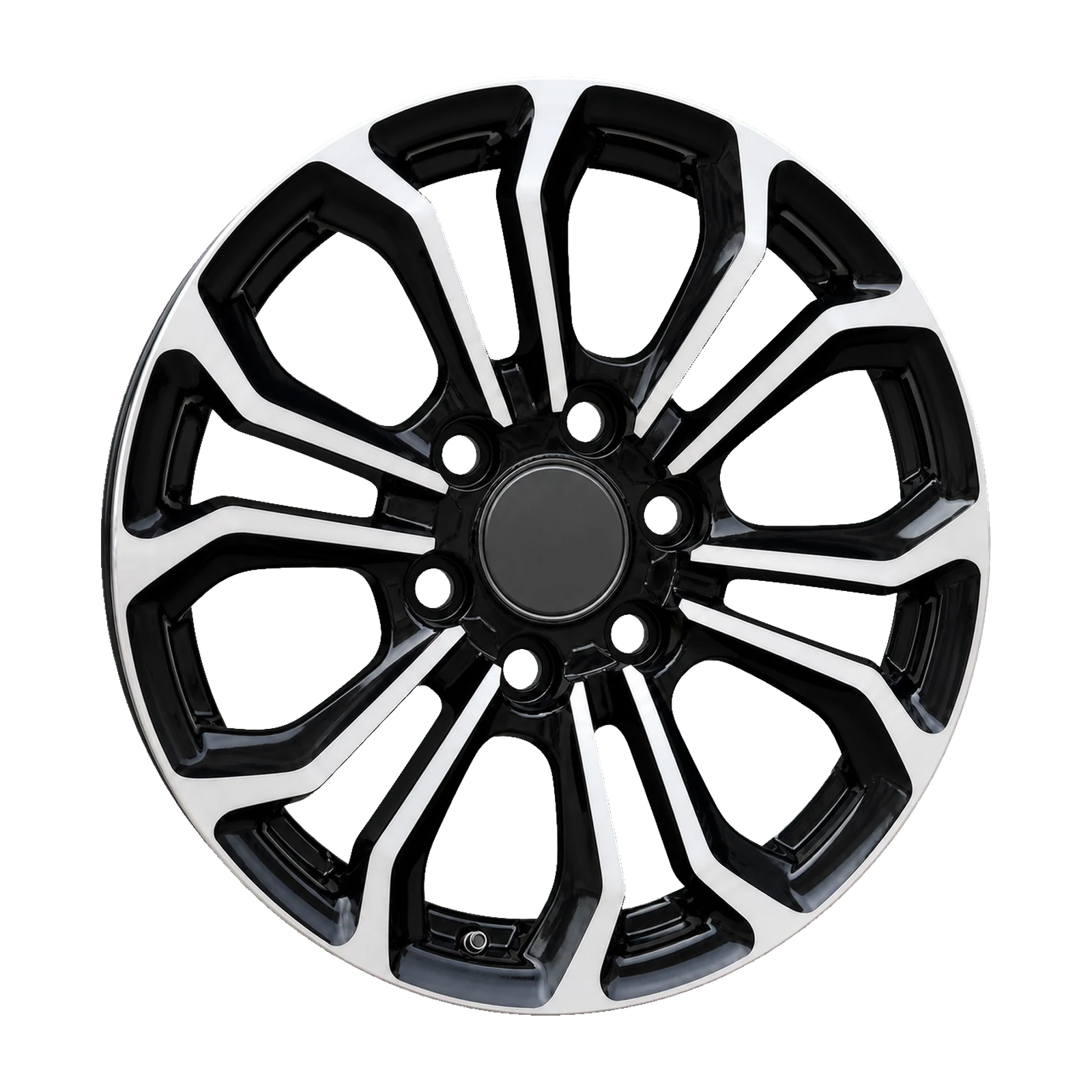 Dorimm DR-0700 Black Machined forged wheel, near-front three-quarter studio view