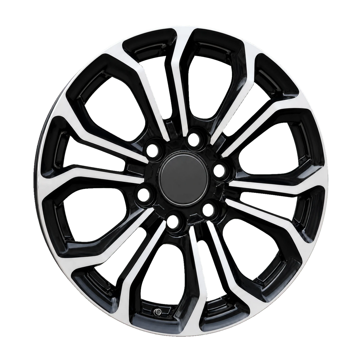 Dorimm DR-0700 Black Machined forged wheel, near-front three-quarter studio view