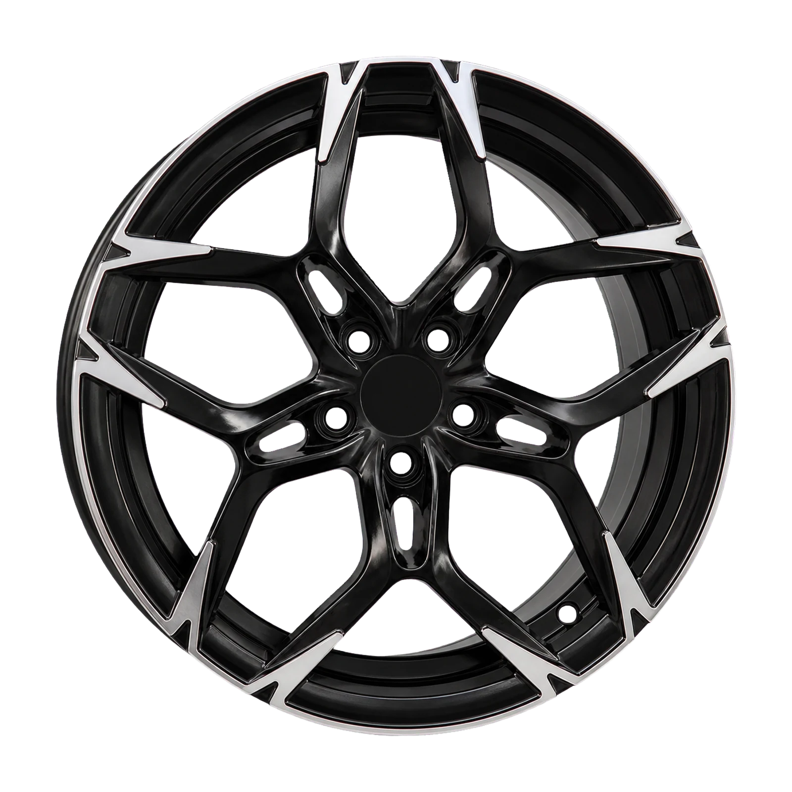 Dorimm DR-0723 Black Machined forged wheel, near-front three-quarter studio view