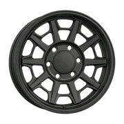 Dorimm DR-0731 Matte Black forged wheel, near-front three-quarter studio view