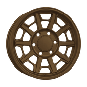 Dorimm DR-0731 Satin Bronze forged wheel, near-front three-quarter studio view