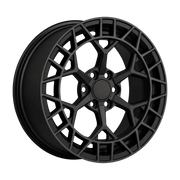 Dorimm DR-0735 Matte Black forged wheel, near-front three-quarter studio view