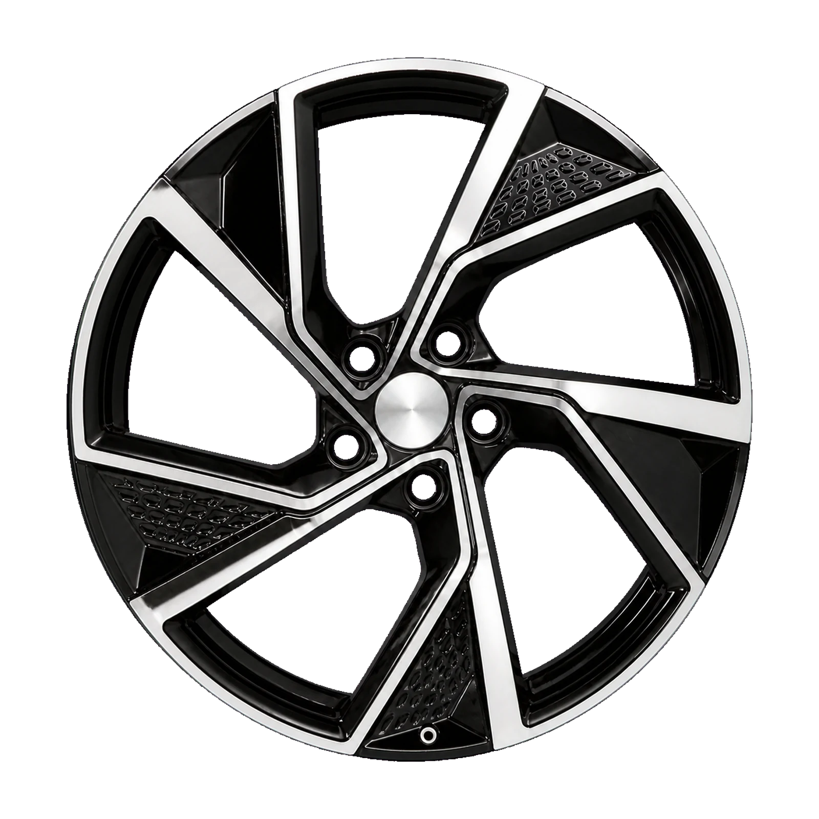 Dorimm DR-0782 Black Machined forged wheel, near-front three-quarter studio view