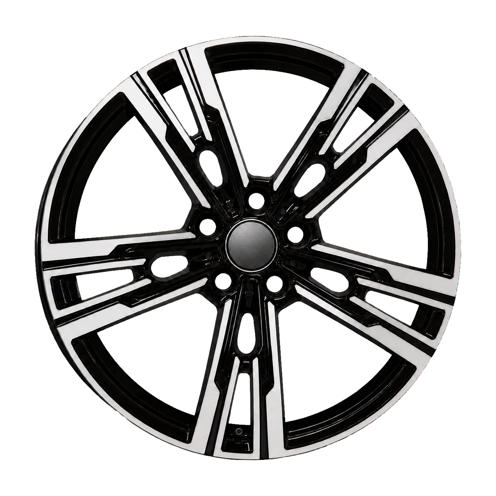 Dorimm DR-0787 Black Machined forged wheel, near-front three-quarter studio view