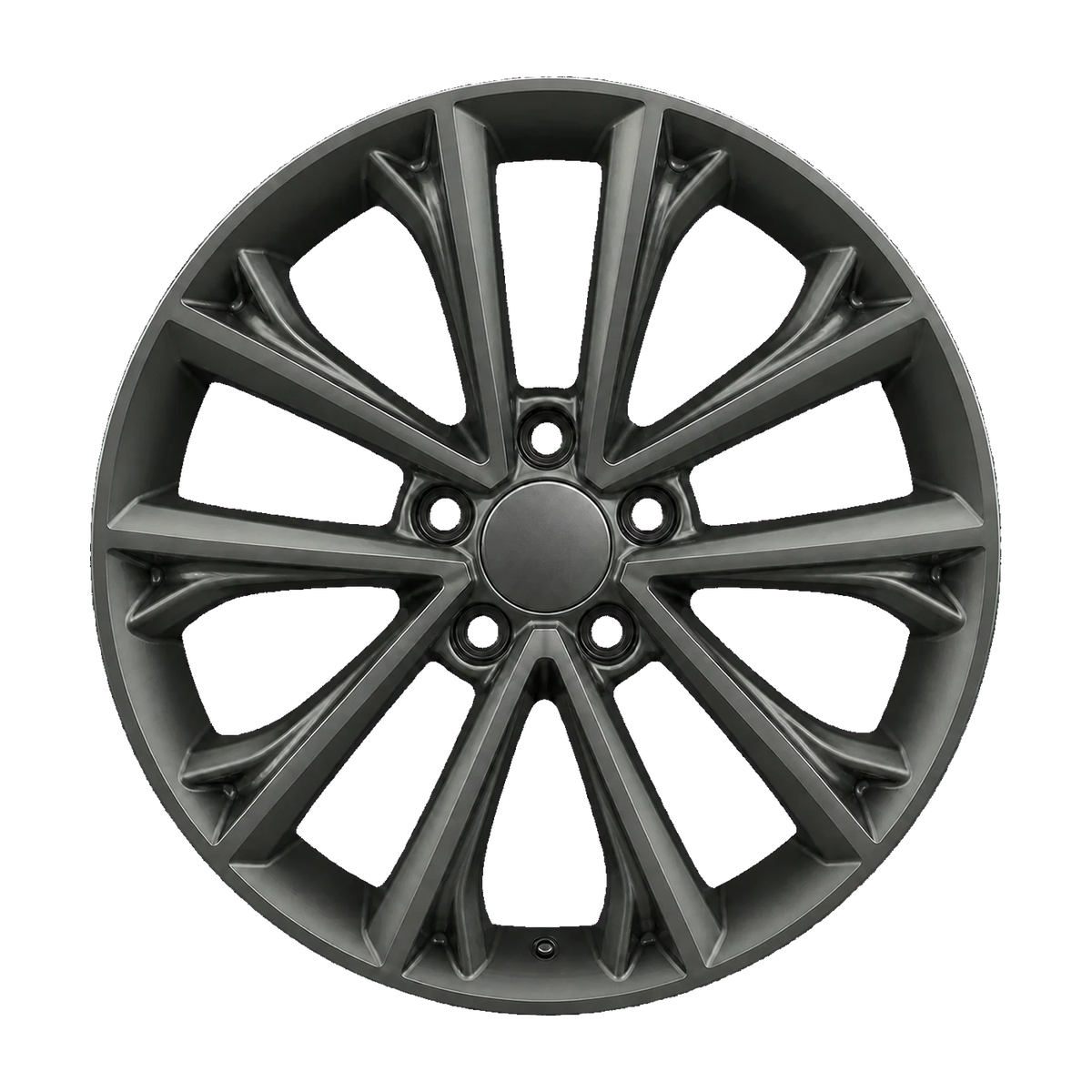 Dorimm DR-0798 Gunmetal forged wheel, near-front three-quarter studio view