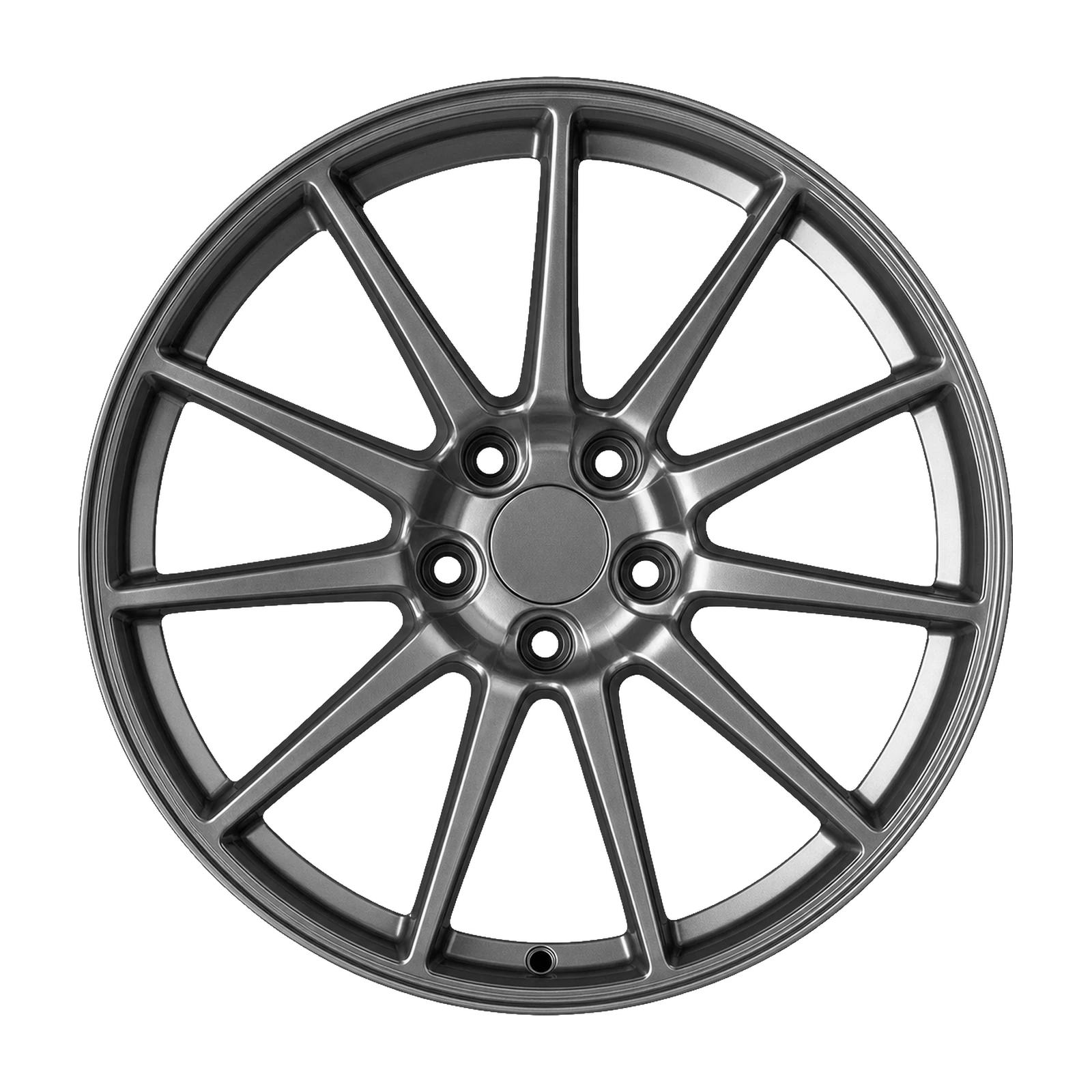 Dorimm DR-0812 Gunmetal forged wheel, near-front three-quarter studio view