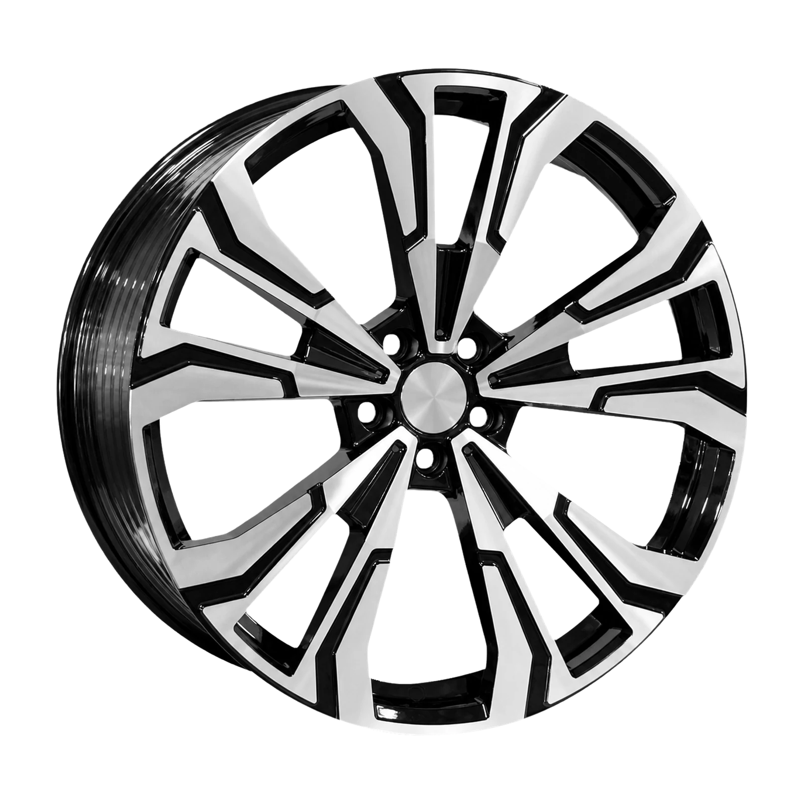 Dorimm DR-0815 Black Machined forged wheel, near-front three-quarter studio view