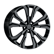Dorimm DR-0815 Gloss Black forged wheel, near-front three-quarter studio view