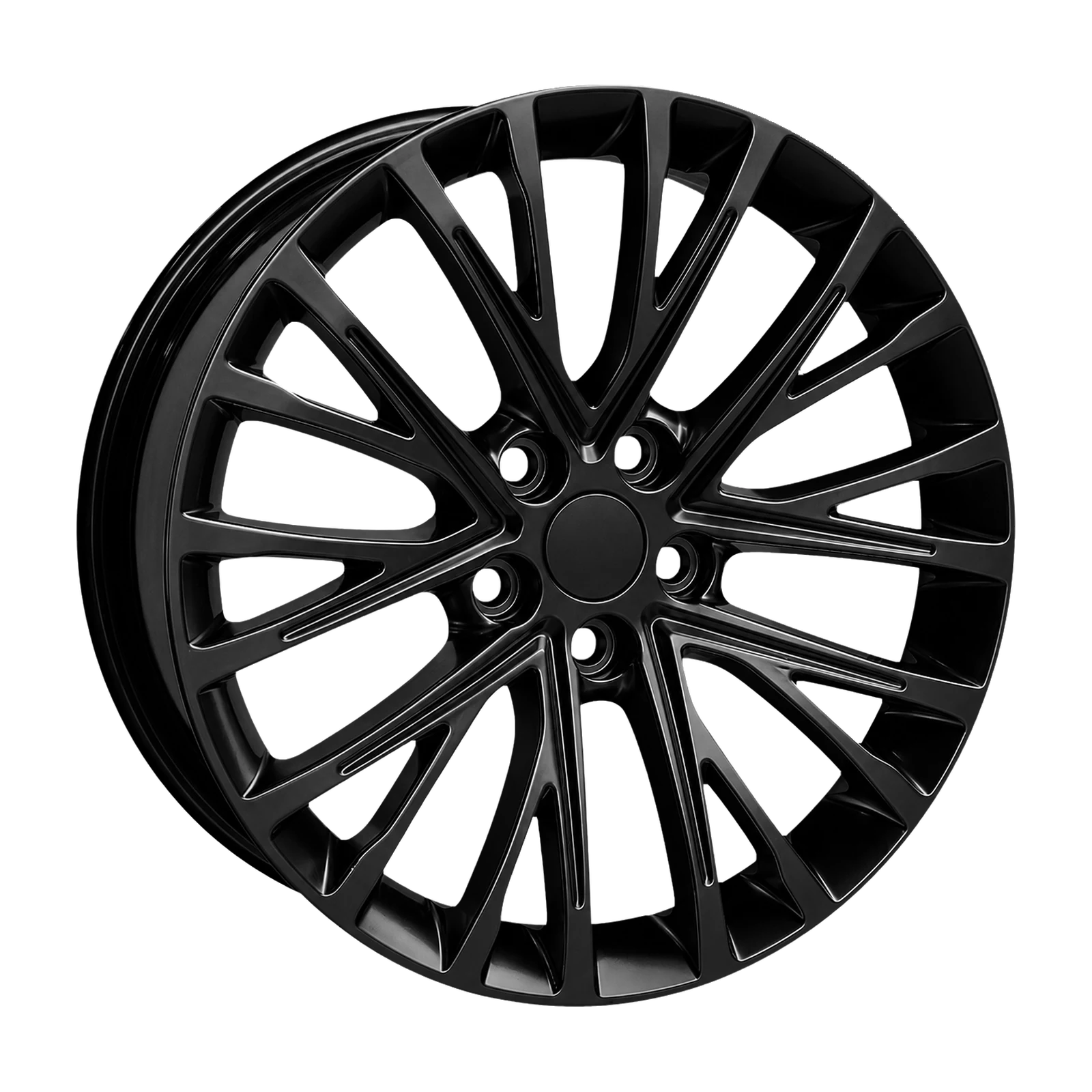 Dorimm DR-0829 Gloss Black forged wheel, near-front three-quarter studio view